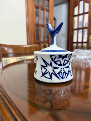 Juego de café Sargadelos azul y blanco