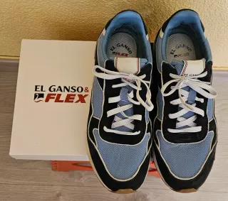 Zapatillas El Ganso Flex Azul y Negro