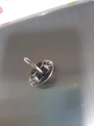 Anillo Plata con Piedra Roja