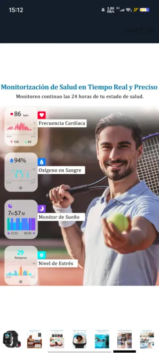 Reloj Inteligente 1.83 Alexa Mujer Hombre