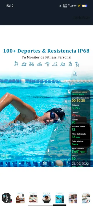 Reloj Inteligente 1.83 Alexa Mujer Hombre