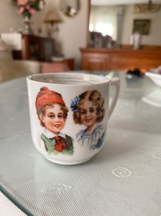 Taza vintage infantil silesa