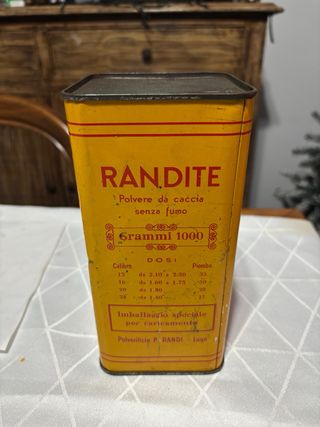 Lattina polvere Randite (vuota)