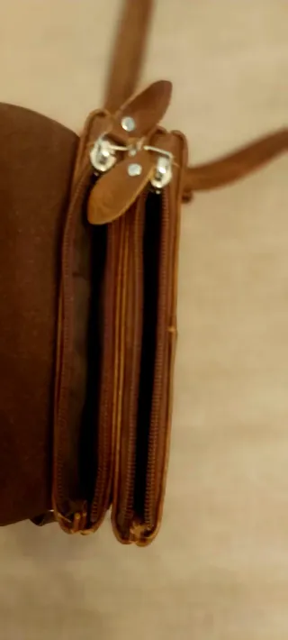 Bandolera Lacoste Unisex Marrón