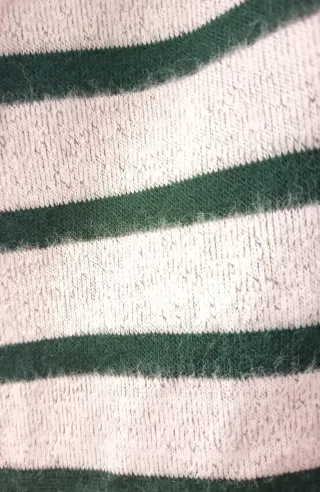 Jersey rayas verde y gris