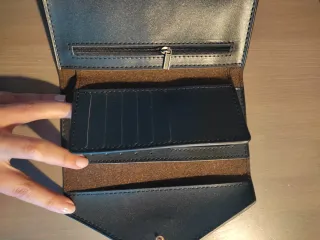 Bolso Mochila Piel Elegante Negro Marrón