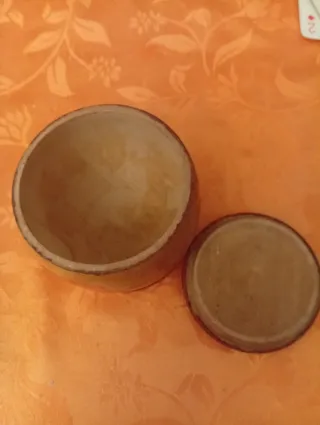 Scatola vintage in legno decorata