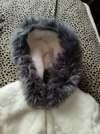 Chaquetón pelo sintético mujer