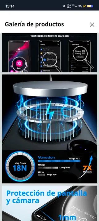 Funda Magnética Samsung Galaxy S24/S25