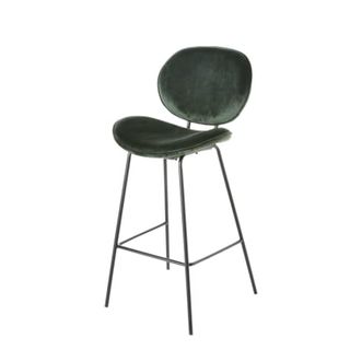 Taburete terciopelo verde