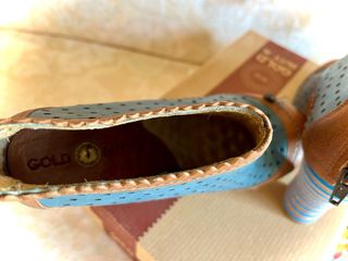 Botines T.36 Azul y Marrón