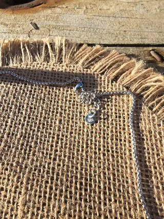 Collar Cruz Plata con Brillantes