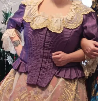 Corpiño de Fallera Morado
