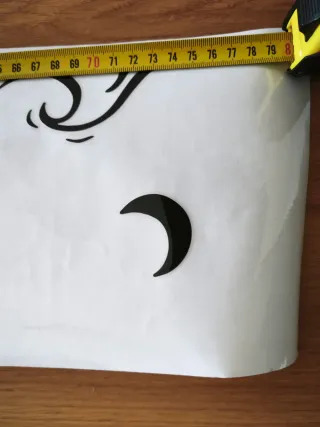 Pegatina Camper/Autocaravana Luna y Montaña