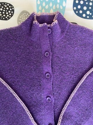 Chaqueta morada Zara