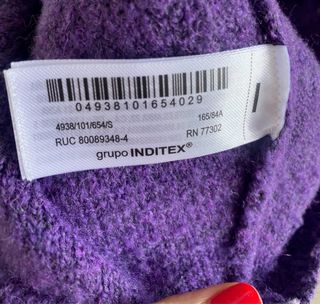 Chaqueta morada Zara