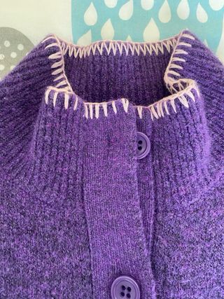 Chaqueta morada Zara