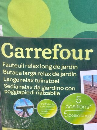 2 Tumbonas plegables Carrefour