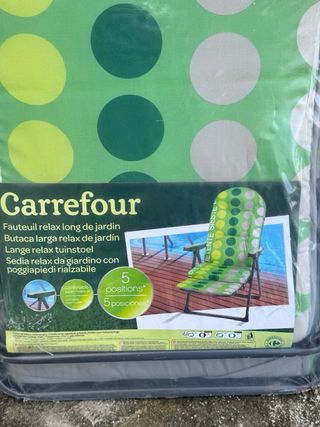 2 Tumbonas plegables Carrefour