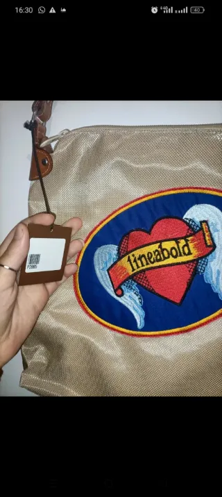 Borsa Piero Guidi Lineabold Beige/Marrone