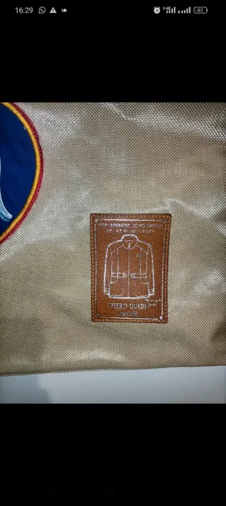 Borsa Piero Guidi Lineabold Beige/Marrone