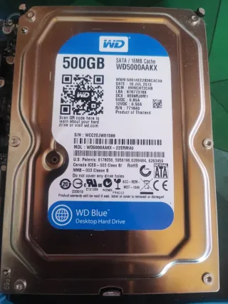 Placa Base Gigabyte, Intel CPU y WD 500GB