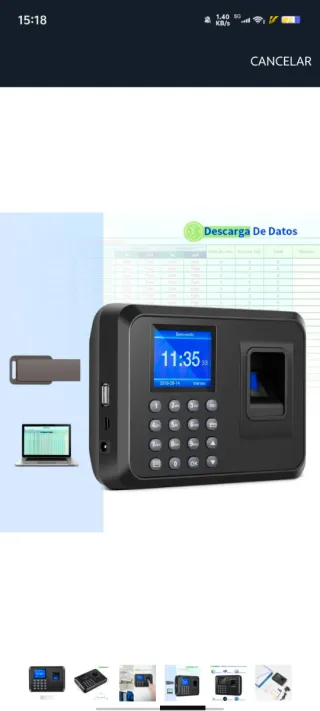 Control Horario Empleados Huella Dactilar
