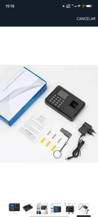 Control Horario Empleados Huella Dactilar