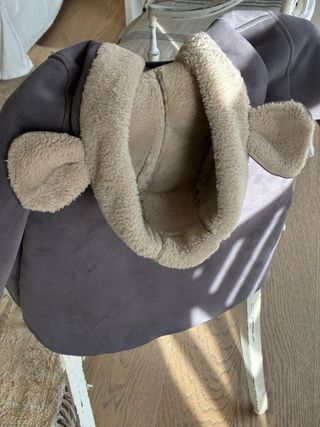 Abrigo niña piel nobuck hecho en Galicia