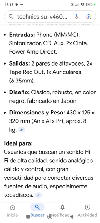 AMPLIFICADOR TECHNICS SU-V460