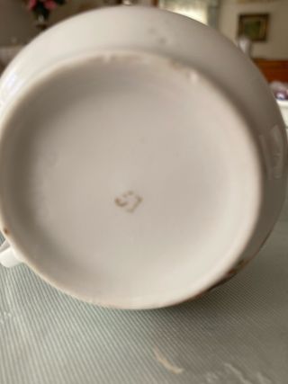 Taza ceramica vintage con niños y gallo