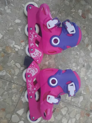 Patines en línea Oxelo niña rosa y morado