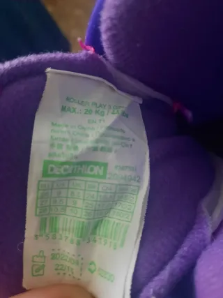 Patines en línea Oxelo niña rosa y morado