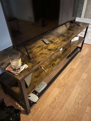 Mueble TV madera y metal NUEVA