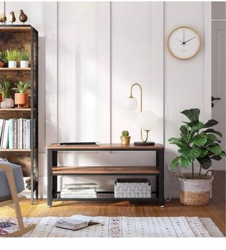 Mueble TV madera y metal NUEVA