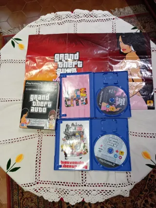 PS2 pack doble grand theft auto GTA