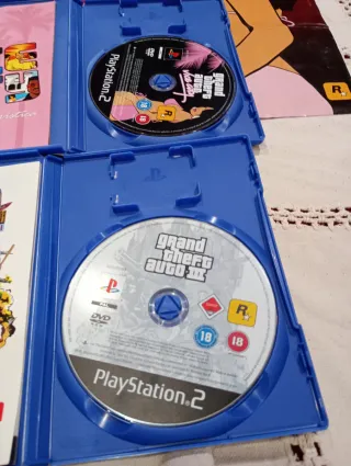 PS2 pack doble grand theft auto GTA