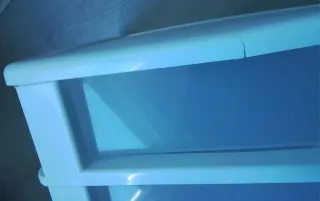 Organizador de plástico blanco