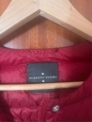 Chaqueta Roberto Verino plumífera roja