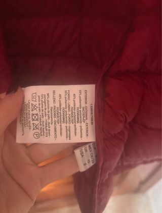 Chaqueta Roberto Verino plumífera roja