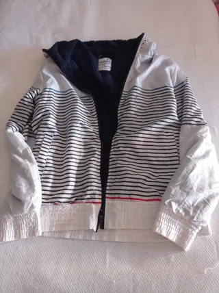 Cazadora reversible rayas hombre