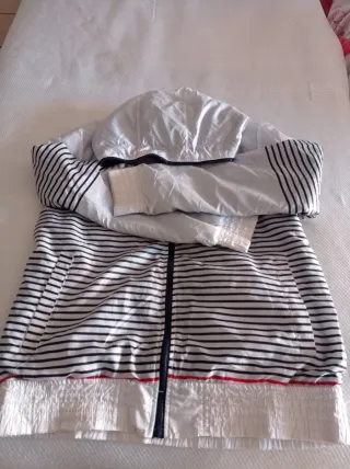 Cazadora reversible rayas hombre