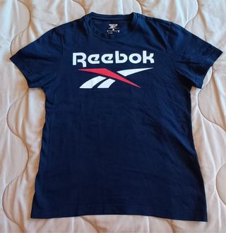 Camiseta Reebok Azul y Blanca