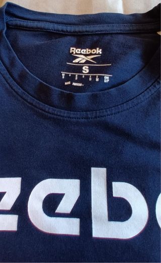 Camiseta Reebok Azul y Blanca