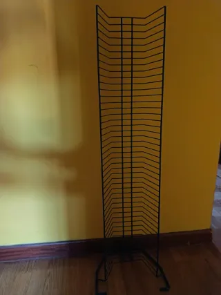 Estantería Metálica Negra para CDs o videojuegos