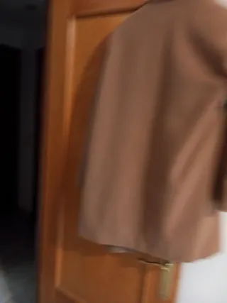 Abrigo de lana beige