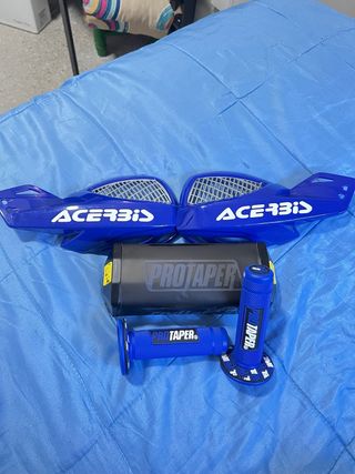 MEGA PACK! ProTaper X Acerbis Azul moto