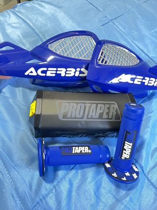 MEGA PACK! ProTaper X Acerbis Azul moto