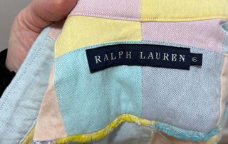 Polo Ralph Lauren Camisa Cuadros Patchwork Talla S