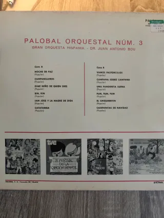 Vinilo Palobal Orquesta n°3 Canciones Navidad